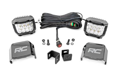 Rough Country - Rough Country LED Light - Ditch Mount - 3" OSRAM - Wide - Toyota Tundra (22-23) - 71075