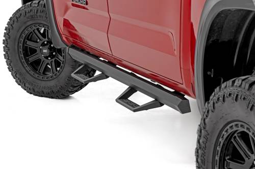 Rough Country - Rough Country SRL2 Adjustable Aluminum Steps for 2022-2024 Toyota Tundra CrewMax - 71097