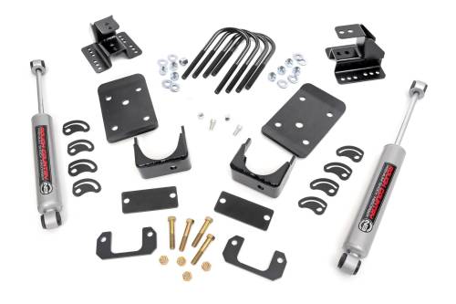 Rough Country - Rough Country Lowering Kit - Str Drop - 2"FR - 4"RR - Chevy/GMC 1500 (07-15) - 72330