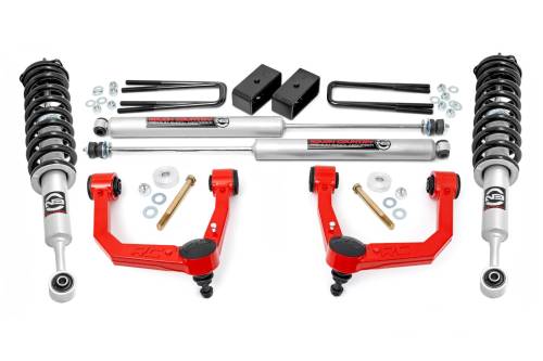 Rough Country - Rough Country 3.5 Inch Lift Kit - UCA - N3 Struts - Toyota Tacoma 4WD (2005-2023) - 74231RED