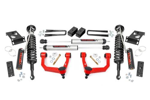 Rough Country - Rough Country 3.5 Inch Lift Kit - UCA - Vertex/V2 - Toyota Tacoma 4WD (2005-2023) - 74257RED