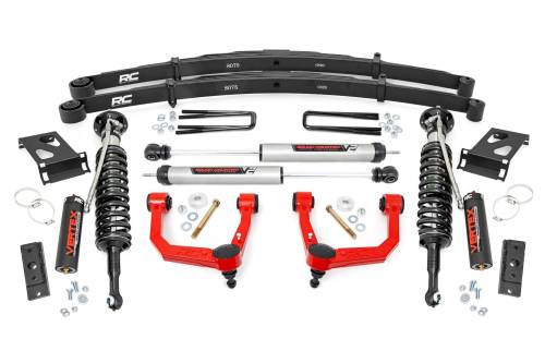 Rough Country - Rough Country 3.5 Inch Lift Kit - UCA - Vertex/V2 - Toyota Tacoma 4WD (2005-2023) - 74258RED