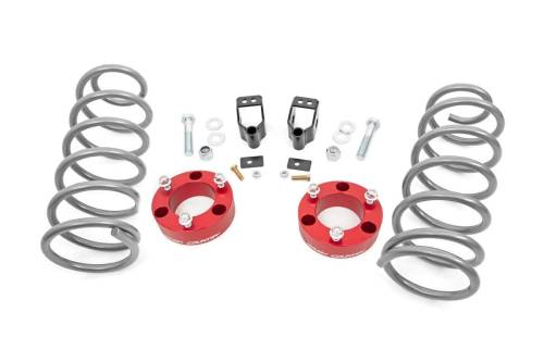 Rough Country - Rough Country 3 Inch Lift Kit - X-REAS - RR Springs - Red - Toyota 4Runner (03-09) - 761RED