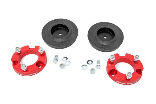 Rough Country - Rough Country 2 Inch Lift Kit - Red Spacers - Toyota FJ Cruiser 2WD/4WD (07-14) - 763ARED