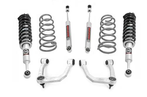 Rough Country - Rough Country 3 Inch Lift Kit - Upper Control Arms - RR Coils - N3 Struts - Toyota 4Runner (10-23) - 76632