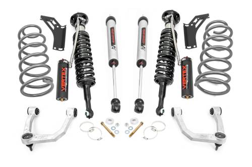 Rough Country - Rough Country 3 Inch Lift Kit - Upper Control Arms - RR Coils - Vertex/V2 Struts - Toyota 4Runner (10-24) - 76658