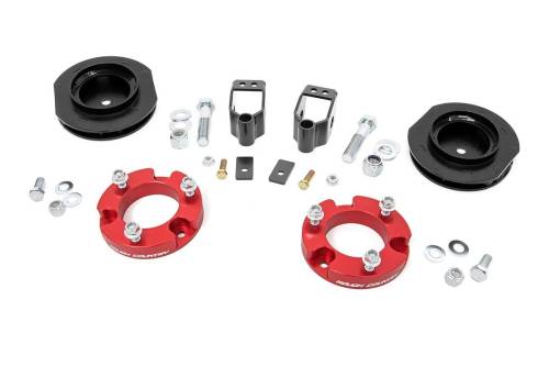 Rough Country - Rough Country 2 Inch Lift Kit - X-REAS - Red Spacers - Toyota 4Runner 4WD (10-23) - 767RED