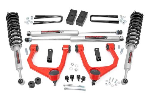 Rough Country - Rough Country 3.5 Inch Lift Kit - N3 Struts - Toyota Tundra 2WD/4WD (2007-2021) - 76831RED