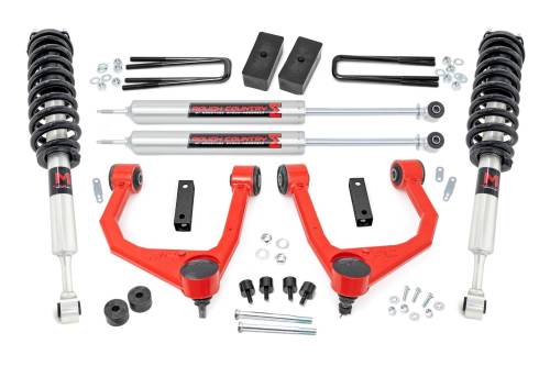 Rough Country - Rough Country 3.5 Inch Lift Kit - M1 Struts/M1 - Toyota Tundra 2WD/4WD (2007-2021) - 76840RED