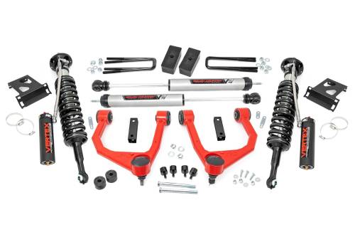 Rough Country - Rough Country 3.5 Inch Lift Kit - Vertex/V2 - Toyota Tundra 4WD (2007-2021) - 76857RED