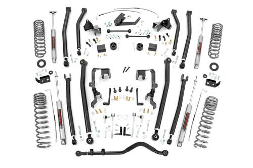 Rough Country - Rough Country 4 Inch Lift Kit - Long Arm - Jeep Wrangler JK 2WD/4WD (2007-2011) - 78530A