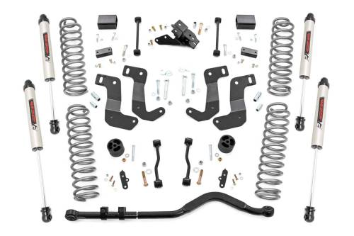 Rough Country - Rough Country 3.5 Inch Lift Kit - C/A Drop - Stage 1 - V2 - Jeep Wrangler Unlimited (2024) - 79570