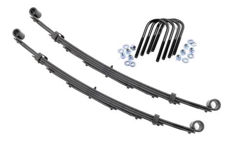 Rough Country - Rough Country Front Leaf Springs - 4" Lift - Pair - GMC Half-Ton Suburban 4WD (1969-1972) - 8001Kit