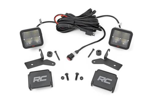 Rough Country - Rough Country LED Light - Hinge Mnt - 2 " Spectrum Pair - Jeep Gladiator JT/Wrangler 4xe/Wrangler JL (18-23) - 80052