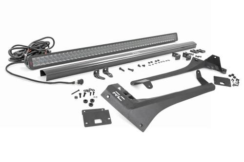 Rough Country - Rough Country JEEP JL/JT 50IN LED UPPER WINDSHIELD MOUNT W/ 50IN DUAL ROW Spectrum SERIES - 80069