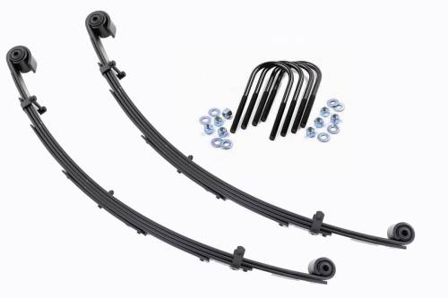 Rough Country - Rough Country Front Leaf Springs - 4" Lift - Pair - Ford Excursion (00-05)/Super Duty (99-04) - 8057Kit