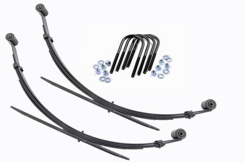 Rough Country - Rough Country Rear Leaf Springs - 4" Lift - Pair - Ford Super Duty 4WD (99-04) - 8066Kit