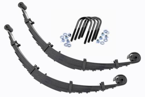 Rough Country - Rough Country Front Leaf Springs -8" Lift - Pair - Ford Super Duty 4WD (99-04) - 8073Kit