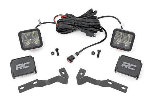 Rough Country - Rough Country LED Light - Ditch Mount - 2 " Spectrum Pair - Spot - Toyota Tacoma (16-23) - 81080