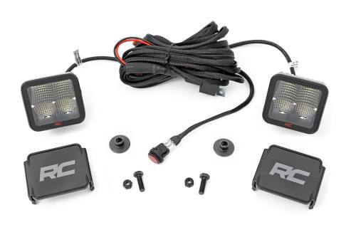 Rough Country - Rough Country LED Light - Ditch Mount - 2 " Spectrum Pair - Spot Pattern - Ford Bronco (21-23) - 82047