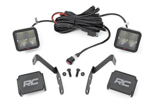 Rough Country - Rough Country LED Light - Ditch Mount - 2 " Spectrum Pair - Spot - Chevy 1500 and Chevy/GMC 2500HD/3500HD (07-14) - 82059