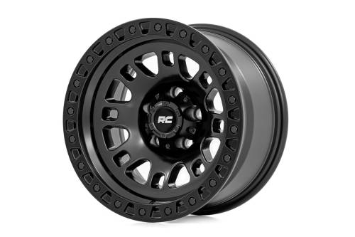 Rough Country - Rough Country Rough Country 82 Series Wheel - One-Piece - Semi Gloss Black - 15x8 - 5x4.5 - -19mm - 82151813