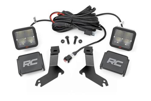 Rough Country - Rough Country LED Light Kit - Ditch Mount - 2" Spectrum Pair - Spot - Chevy Silverado 1500 (99-06) - 82287