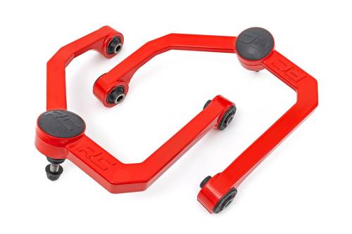 Rough Country - Rough Country Red Forged Upper Control Arms - 2-3 Inch Lift - Nissan Titan 2WD/4WD (04-24) - 83401ARED