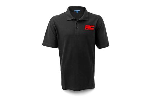 Rough Country - Rough Country Rough Country Polo - Rough Country Logo - Black - Cotton - Size 2XL - 83903