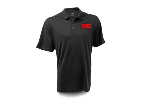 Rough Country - Rough Country Rough Country Polo - Rough Country Logo - Black - Moisture Wicking - Size 2XL - 83913
