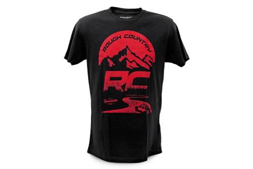 Rough Country - Rough Country Rough Country T-Shirt - RC Mountains - Black - MD - 84092MD