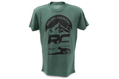 Rough Country - Rough Country Rough Country T-Shirt - RC Mountains - Forest Green - SM - 84094SM
