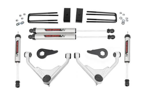 Rough Country - Rough Country 3 Inch Lift Kit - FT Code - V2 - Chevy/GMC 2500HD (01-10) - 859670