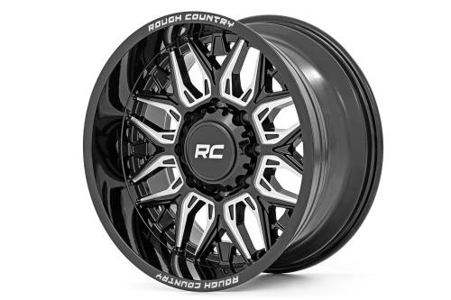 Rough Country - Rough Country Rough Country 86 Series Wheel - One-Piece - Gloss Black - 20x10 - 8x180 - -19mm - 86201006