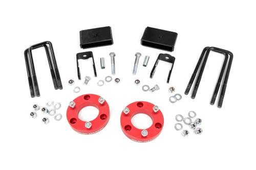 Rough Country - Rough Country 2 Inch Lift Kit - Red Spacers - Nissan Titan XD 2WD/4WD (2016-2023) - 868RED