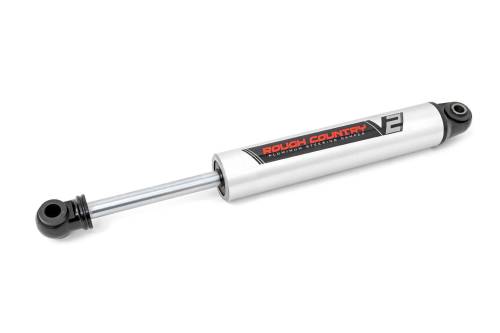 Rough Country - Rough Country V2 Steering Stabilizer - Jeep Gladiator JT/Wrangler 4xe/Wrangler JL (18-23) - 8730570