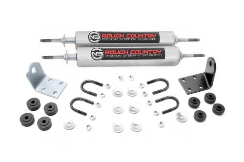 Rough Country - Rough Country N3 Steering Stabilizer - Dual - Ford Bronco/F-100 4WD (1977-1979) - 8733630