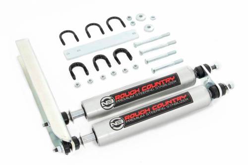 Rough Country - Rough Country N3 Steering Stabilizer - Dual - Ford Bronco/F-150/F-250 (1980-1998) - 8733830