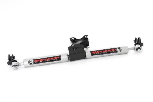 Rough Country - Rough Country N3 Steering Stabilizer - Dual - 2-8 Inch Lift - Jeep Wrangler JK (07-18) - 8734930