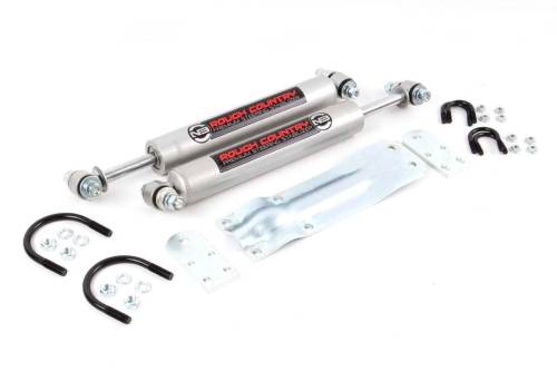 Rough Country - Rough Country N3 Steering Stabilizer - Dual - GMC C15/K15 Truck (69-87)/Half-Ton Suburban (73-91) - 8735630