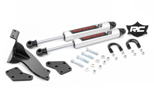 Rough Country - Rough Country V2 Steering Stabilizer - Dual - 2.5-8 Inch Lift - Ram 2500 (14-23) - 8749470