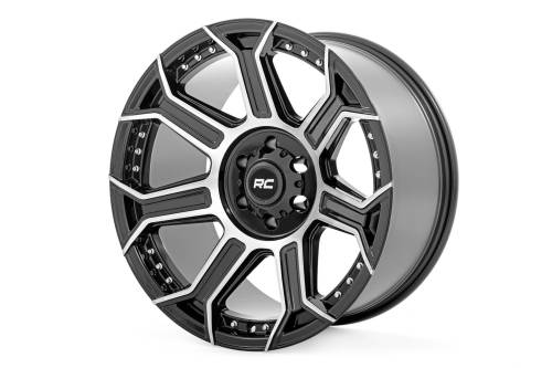 Rough Country - Rough Country Rough Country 89 Series Wheel - One-Piece - Black Machined Gun Metal - 20x10 - 6x5.5 - -25mm - 89201012