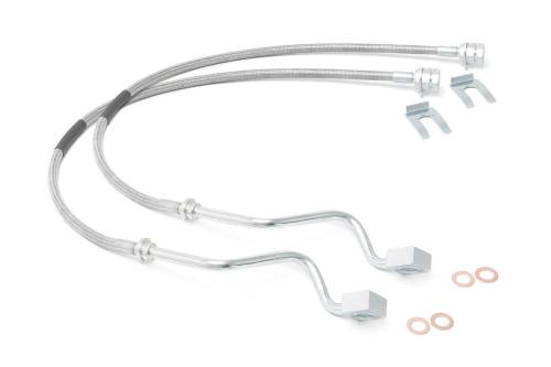 Rough Country - Rough Country Brake Lines - Stainless - FR - 4-8 Inch Lift - Ford Super Duty (99-04) - 89705