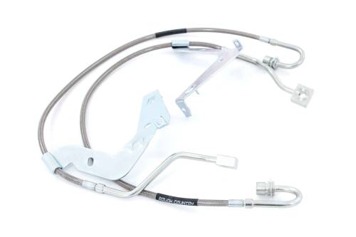 Rough Country - Rough Country Brake Lines - Stainless - Front - Ford Super Duty 4WD (2017-2022) - 89709