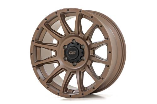 Rough Country - Rough Country Rough Country 90 Series Wheel - One-Piece - Bronze - 18x9 - 5x5.0 - 0mm - 90180913