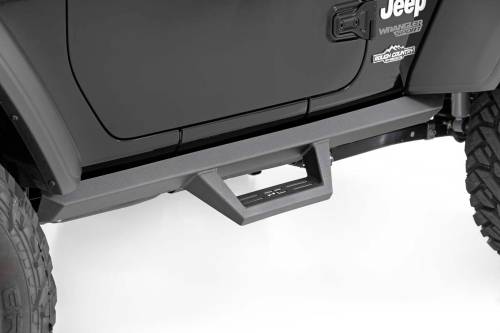 Rough Country - Rough Country Contoured Drop Steps - 2 Door - Jeep Wrangler JL 4WD (2018-2023) - 90761