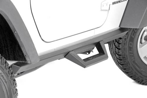 Rough Country - Rough Country Contoured Drop Steps - 2 Door - Jeep Wrangler JK 4WD (2007-2018) - 90763