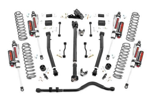 Rough Country - Rough Country 3.5 Inch Lift Kit - Adj LCA- FR D/S - Vertex - Jeep Wrangler JL Rubicon (18-23) - 90950