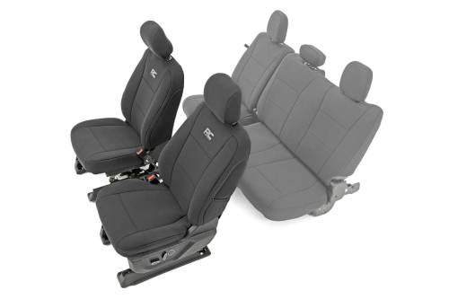 Rough Country - Rough Country Seat Covers - Front Bucket Seats - Ford F-150 (15-23)/Super Duty (17-23) - 91016