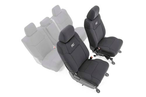 Rough Country - Rough Country Seat Covers - Front W/ Console Cover - Toyota Tundra 2WD/4WD (14-21) - 91026A